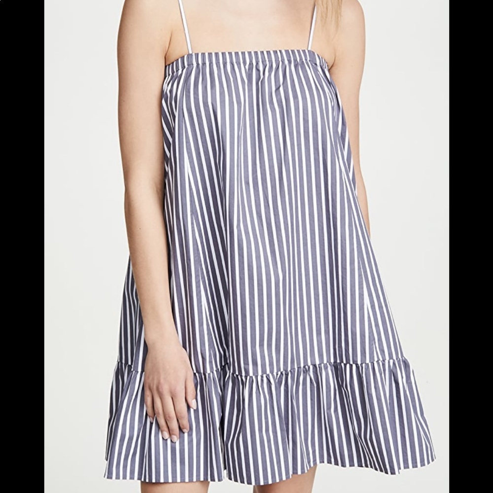 ATM Cotton Poplin Stripe Tent Dress